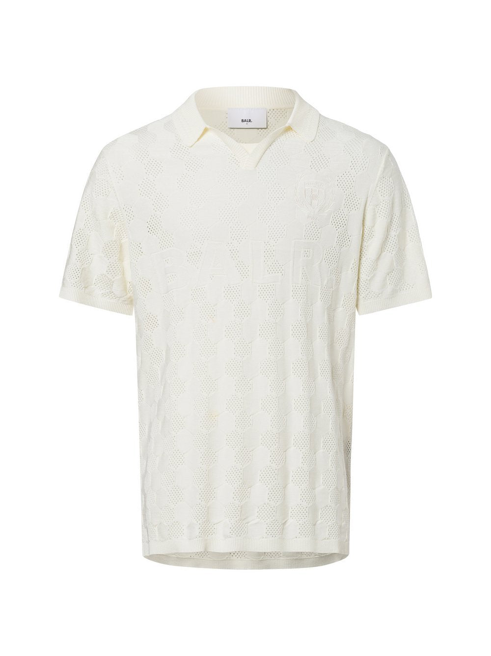 BALR. Strick-Poloshirt Herren Viskose strukturiert