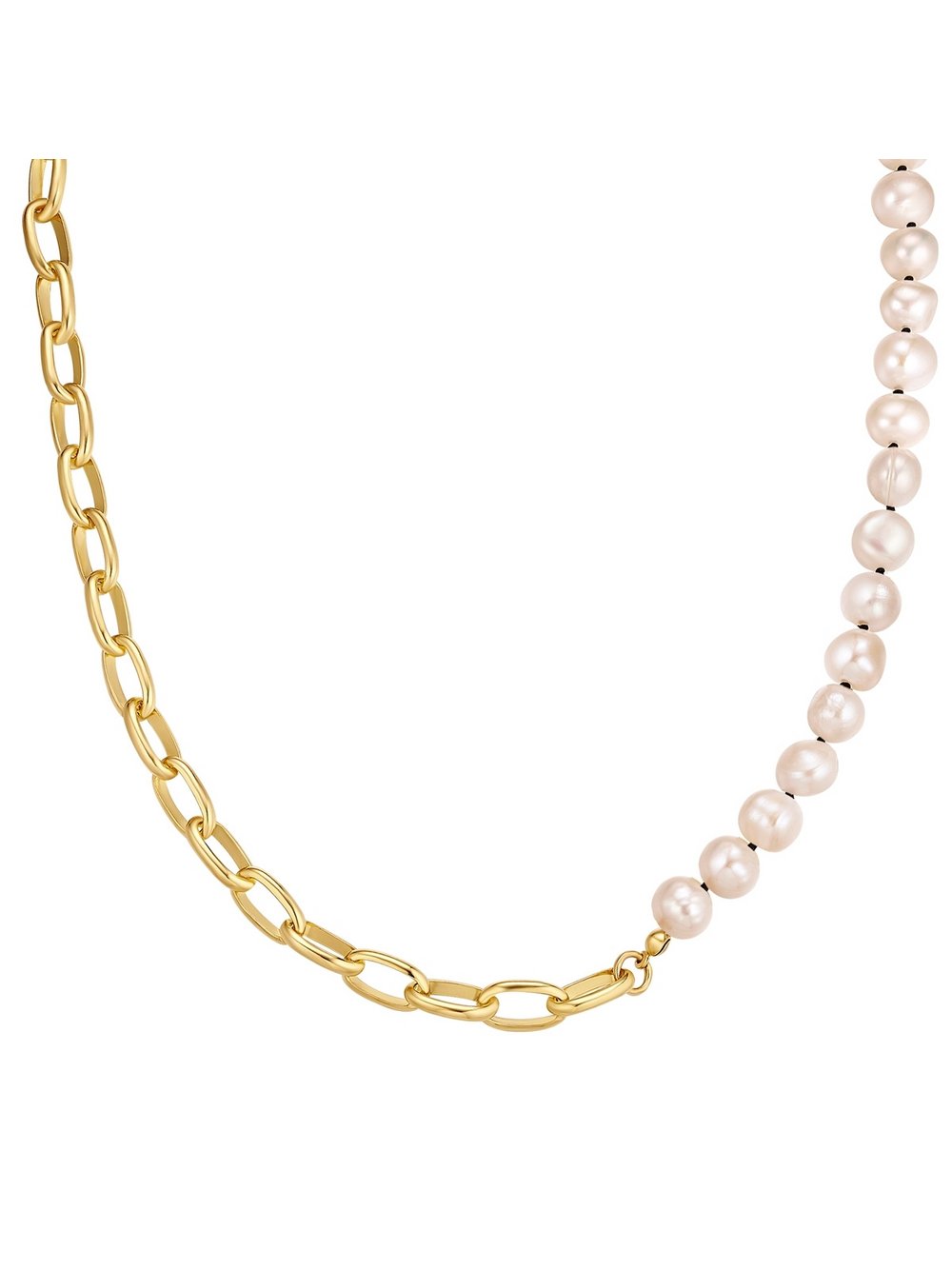 Yokoamii Perlen-Kette Damen