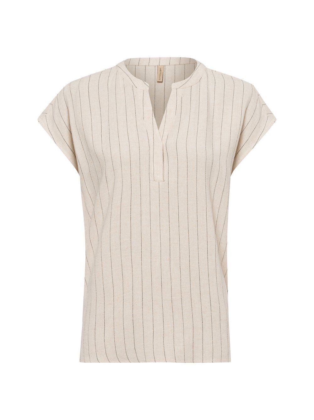 soyaconcept® Blusenshirt mit Leinen-Anteil Damen Viskose gestreift
