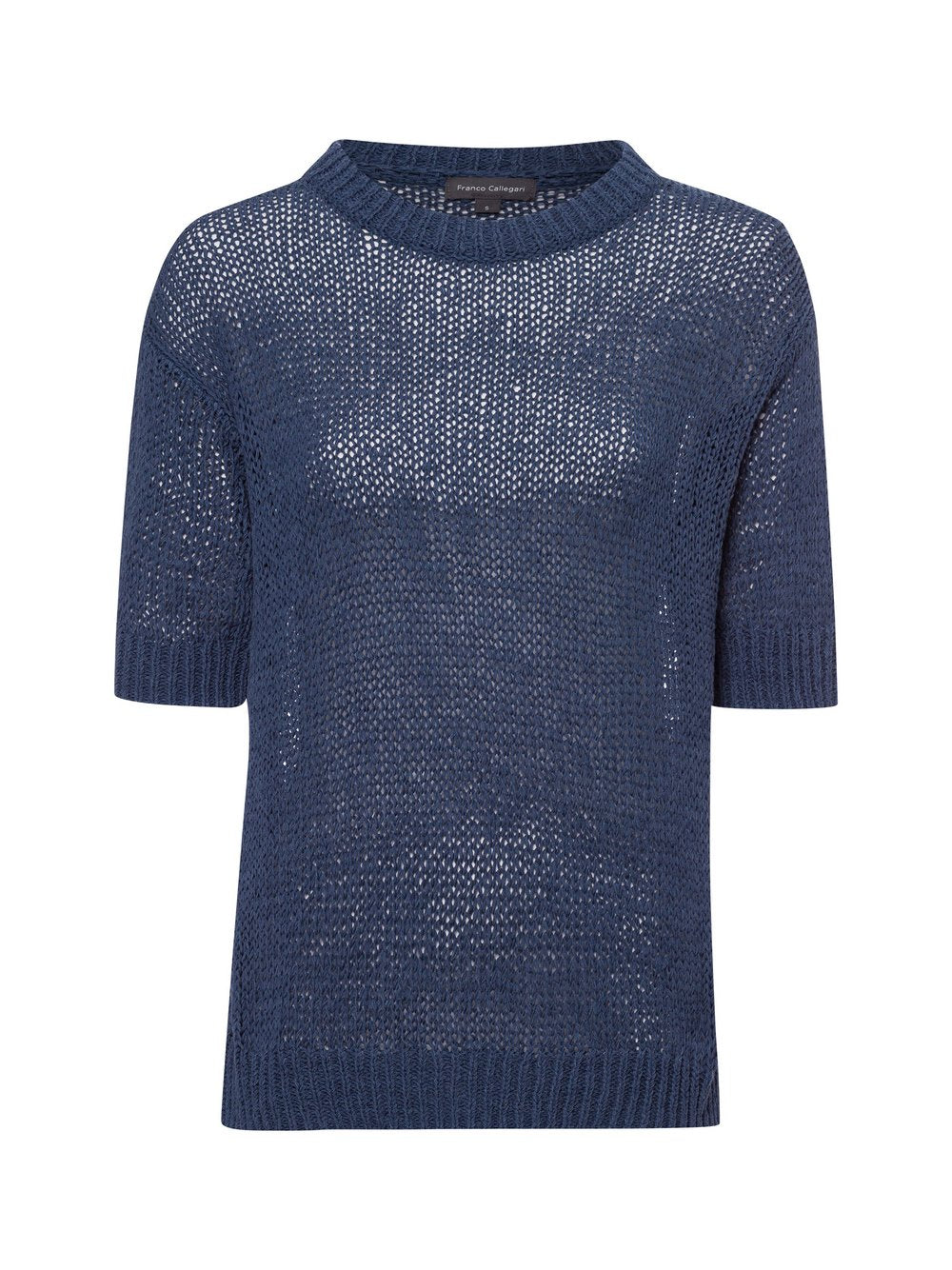 Franco Callegari Strickpullover Damen Baumwolle strukturiert