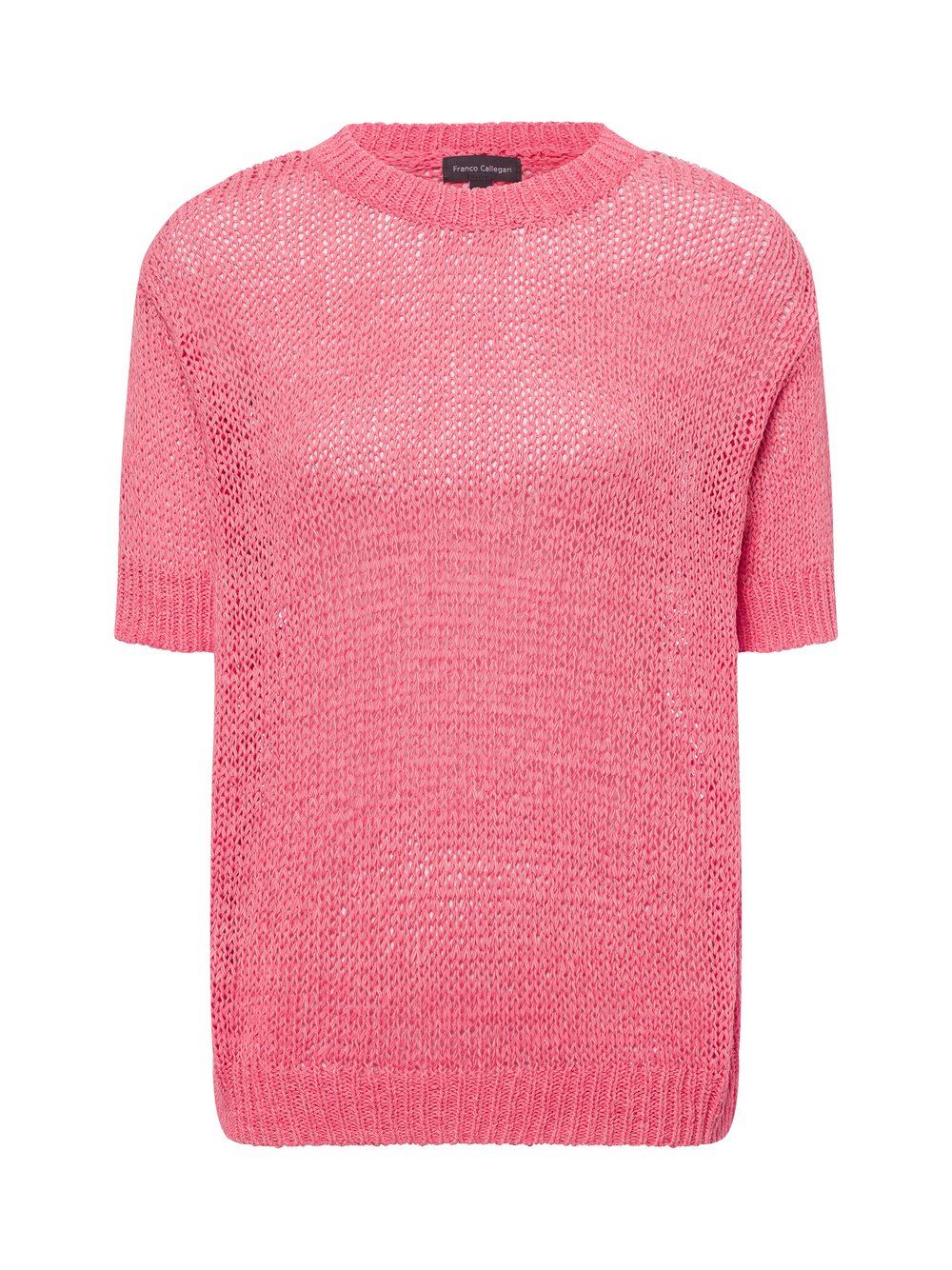 Franco Callegari Strickpullover Damen Baumwolle strukturiert