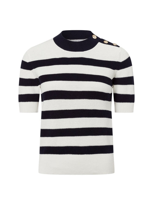 Marie Lund Strickpullover Damen Baumwolle gestreift