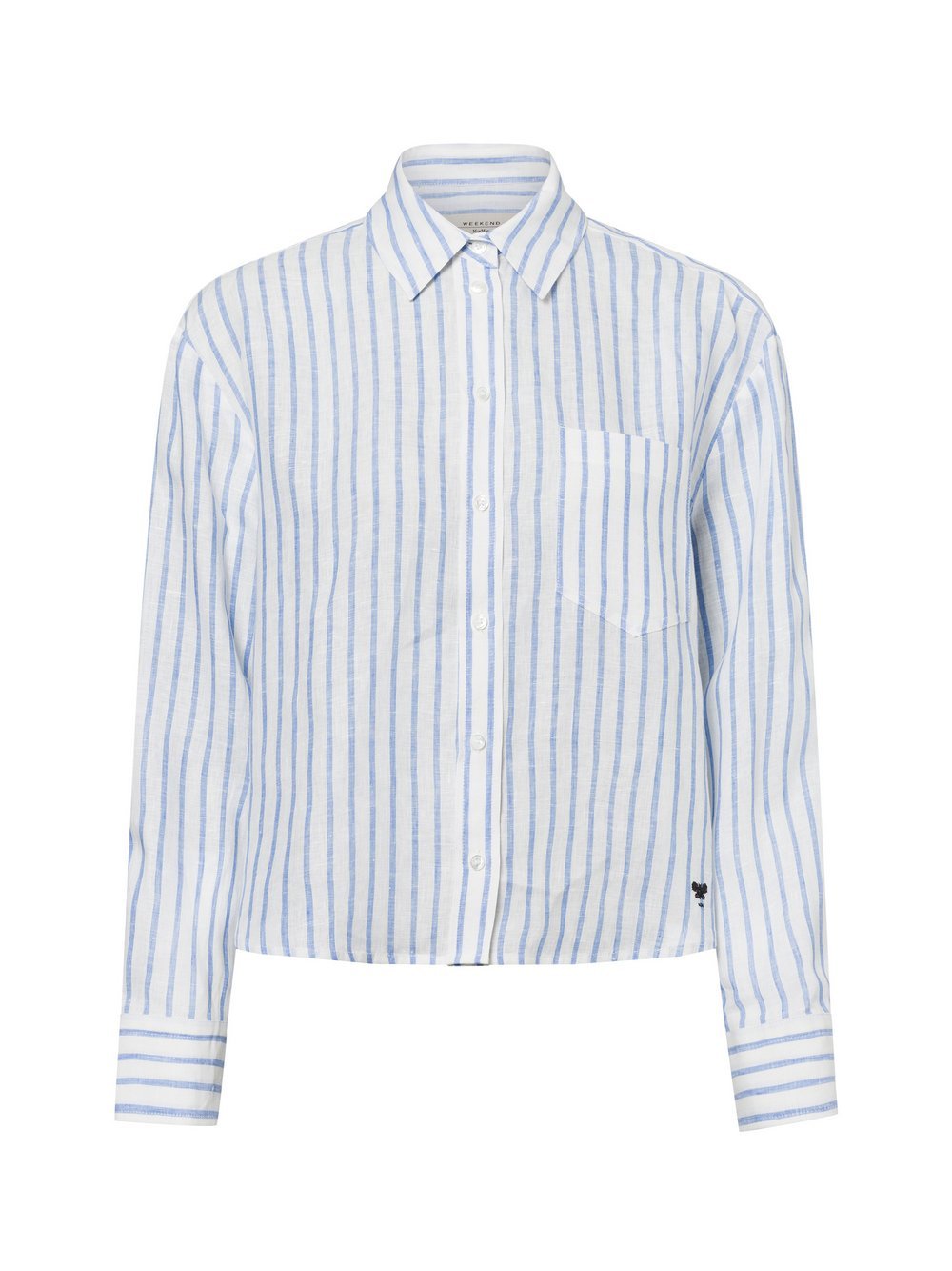 Weekend Max Mara Hemdbluse aus Leinen Damen gestreift