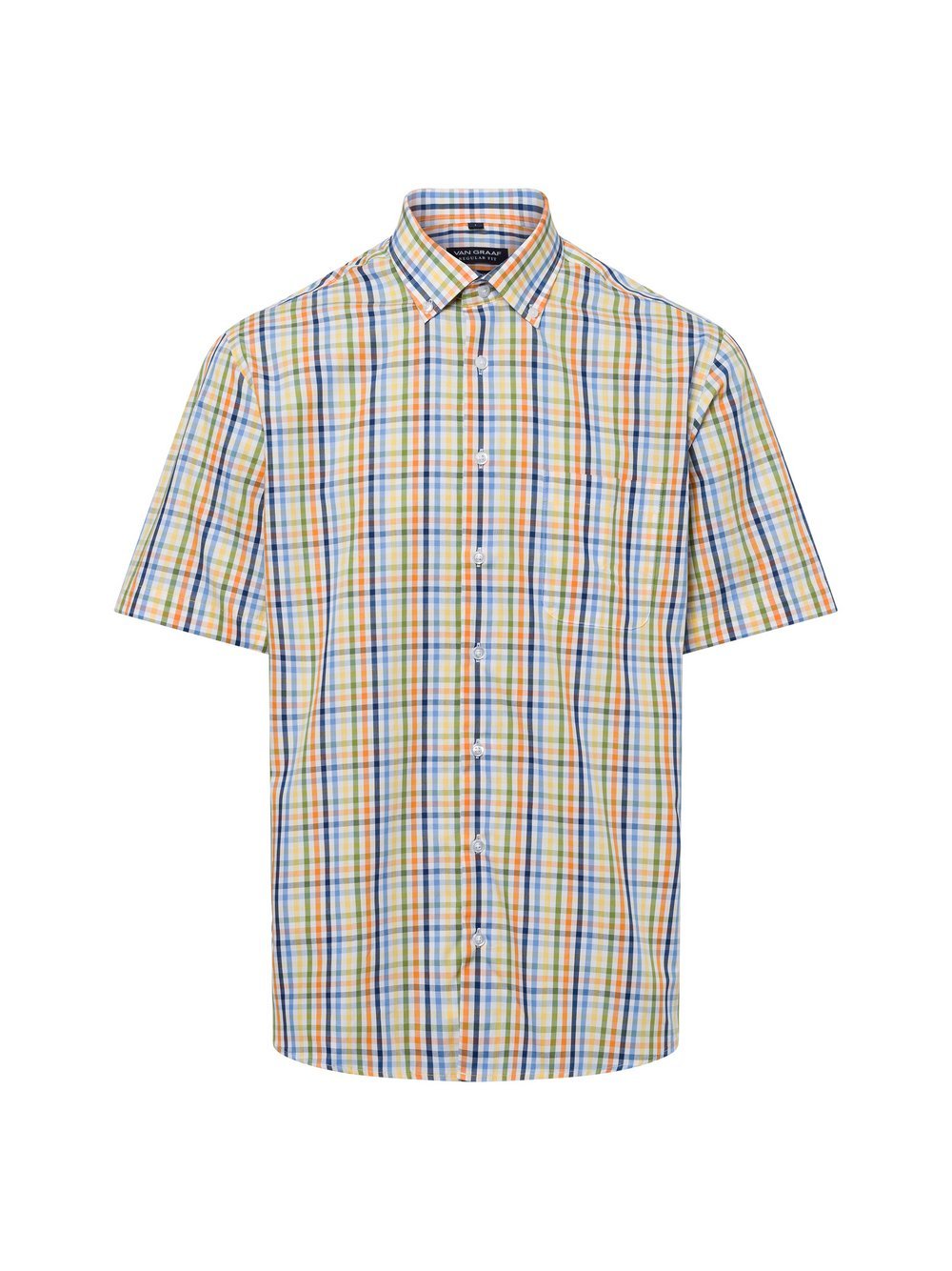 Van Graaf Freizeithemd Herren Regular Fit Baumwolle gestreift