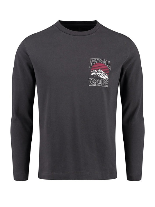 Key Largo Langarmshirt Herren Baumwolle bedruckt