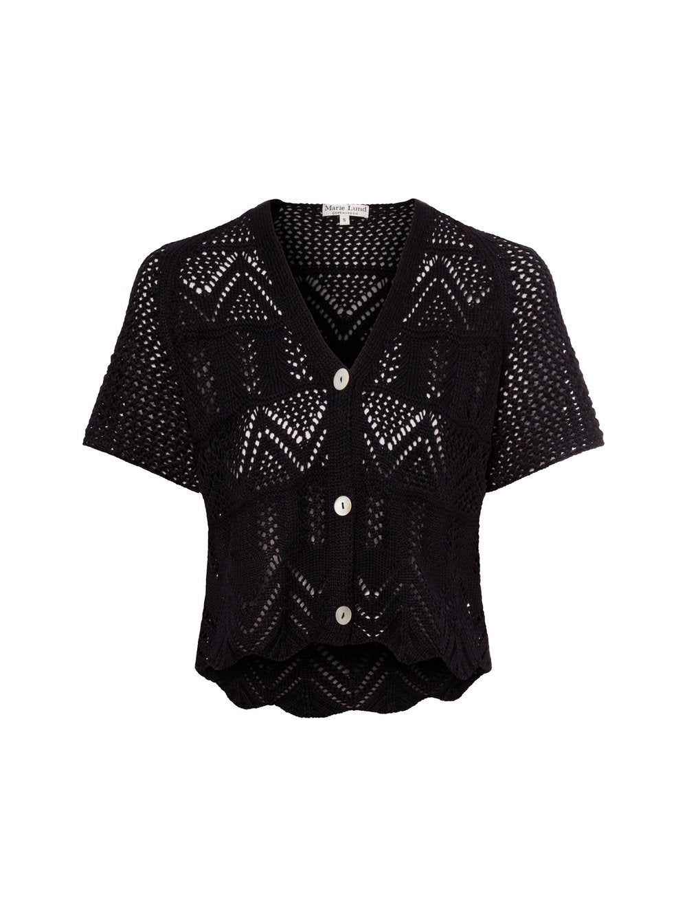 Marie Lund Strickjacke Damen Baumwolle strukturiert