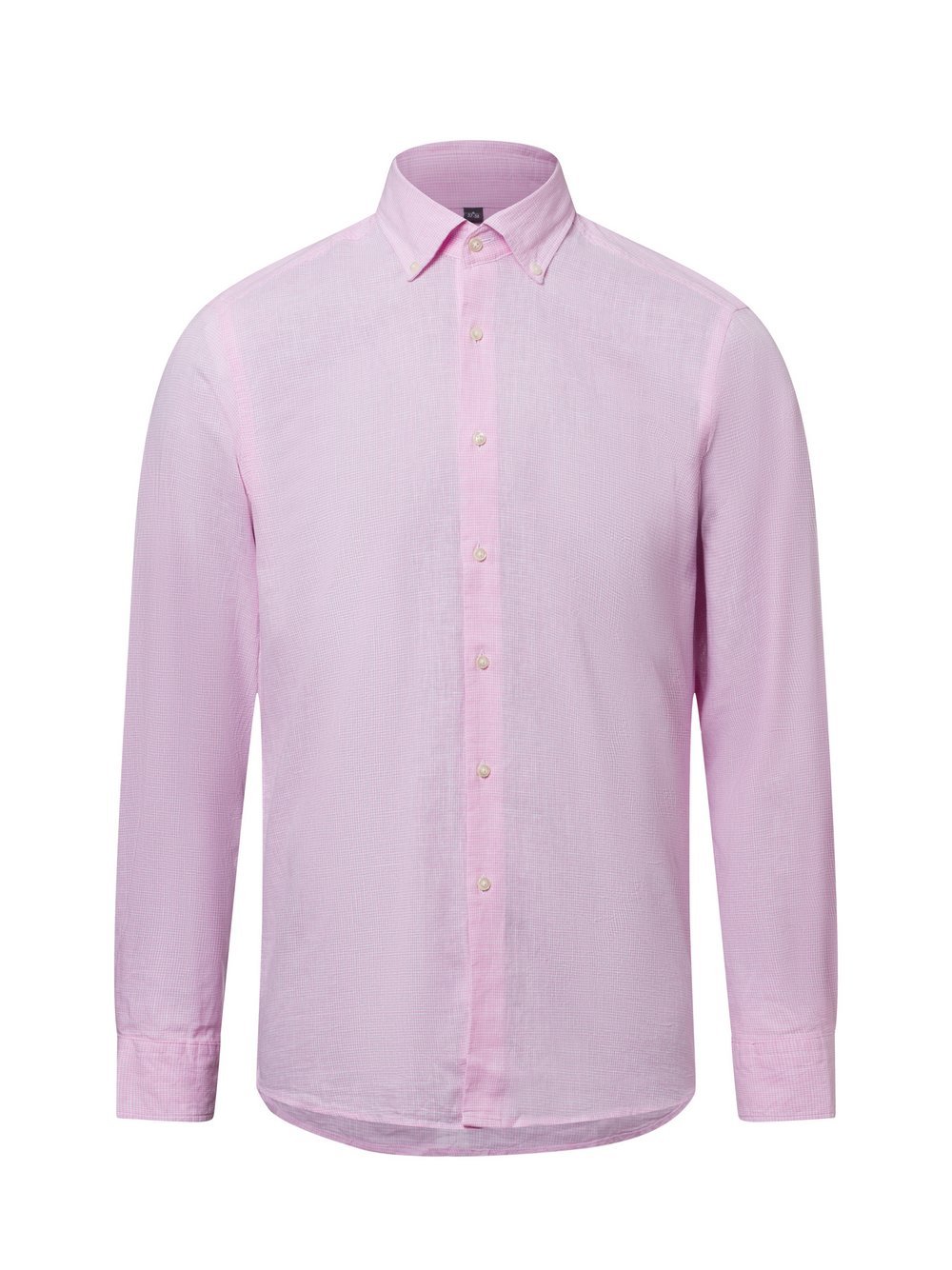 Nils Sundström Freizeithemd mit Leinen-Anteil Herren Modern Fit Baumwolle