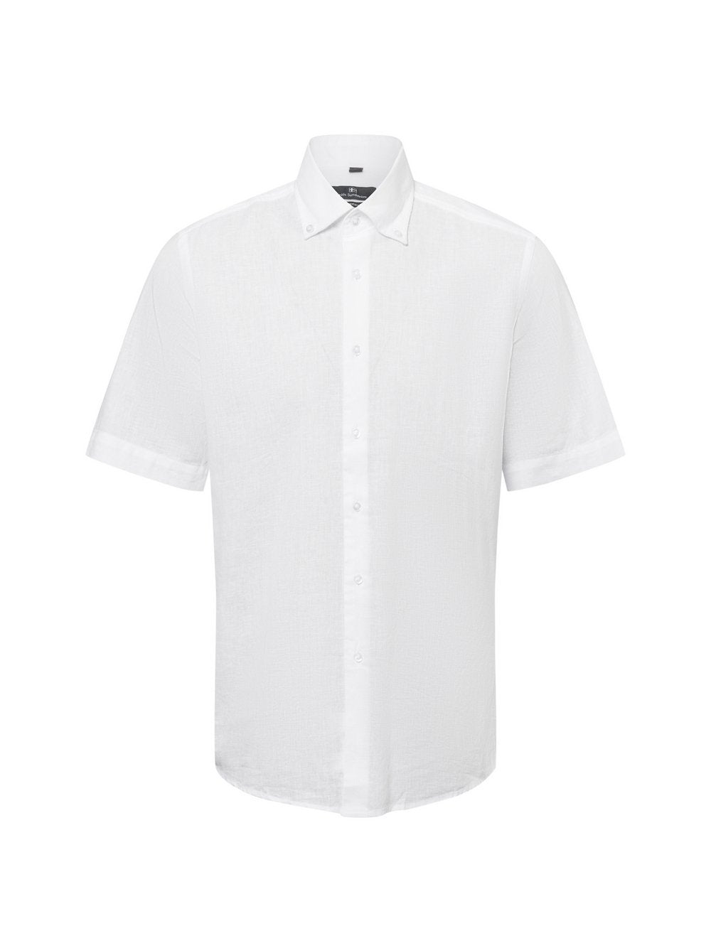 Nils Sundström Freizeithemd mit Leinen-Anteil Herren Modern Fit Baumwolle