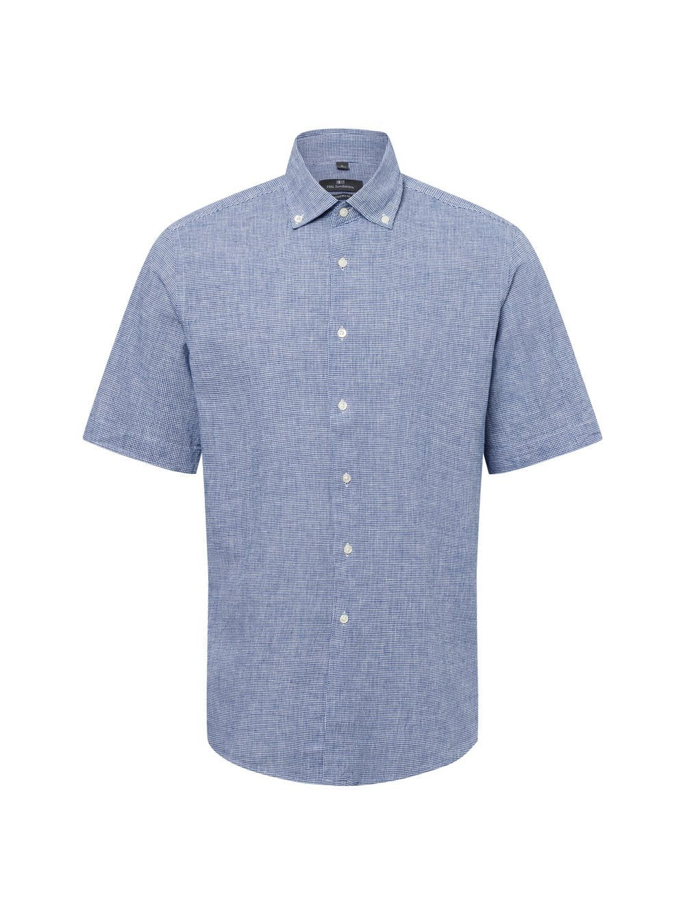 Nils Sundström Freizeithemd mit Leinen-Anteil Herren Modern Fit Baumwolle