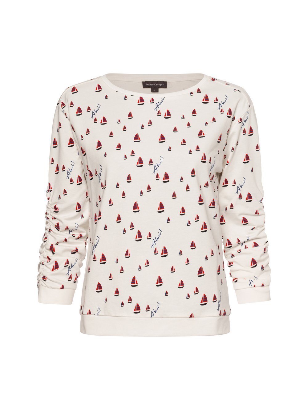 Franco Callegari Sweatshirt Damen Baumwolle gemustert
