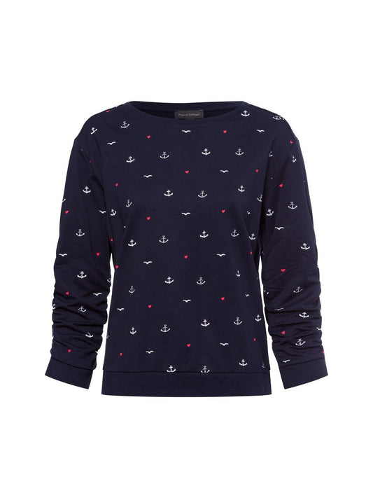 Franco Callegari Sweatshirt Damen Baumwolle gemustert