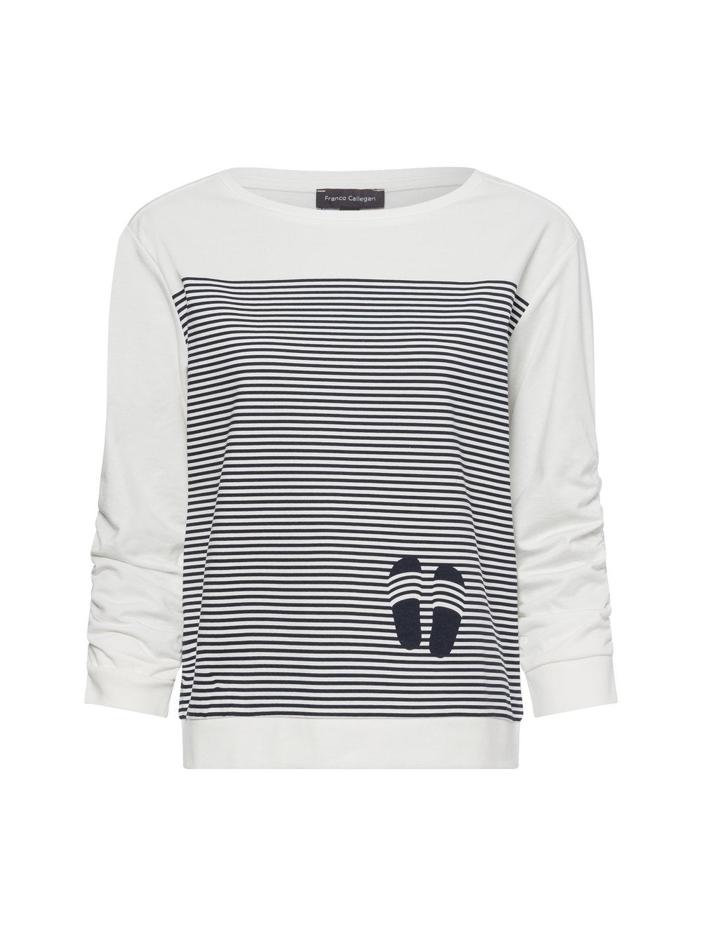 Franco Callegari Sweatshirt Damen Baumwolle gestreift
