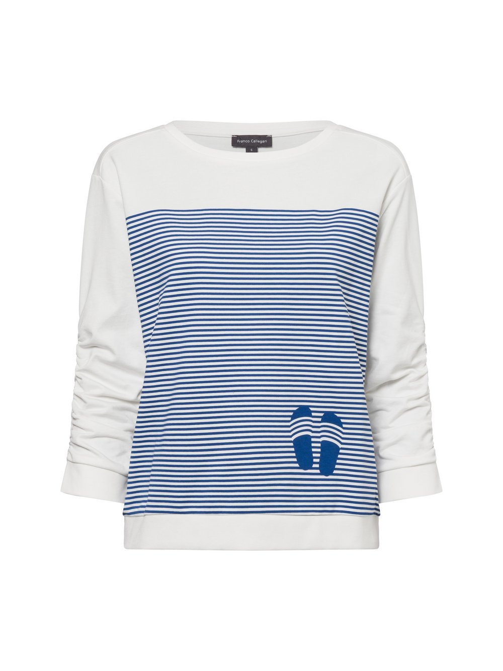 Franco Callegari Sweatshirt Damen Baumwolle gestreift