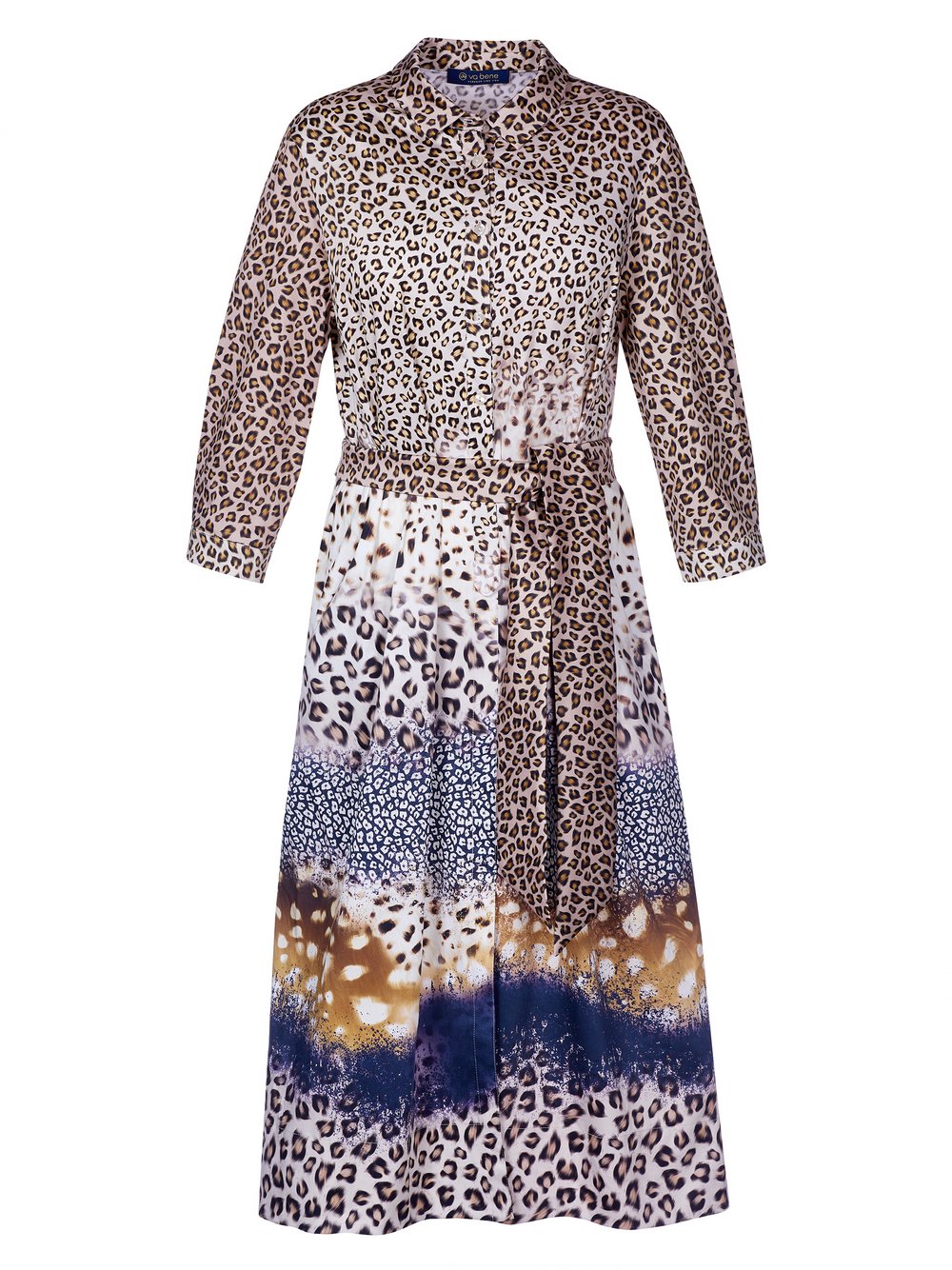 Va Bene Maxikleid Damen Baumwolle gemustert