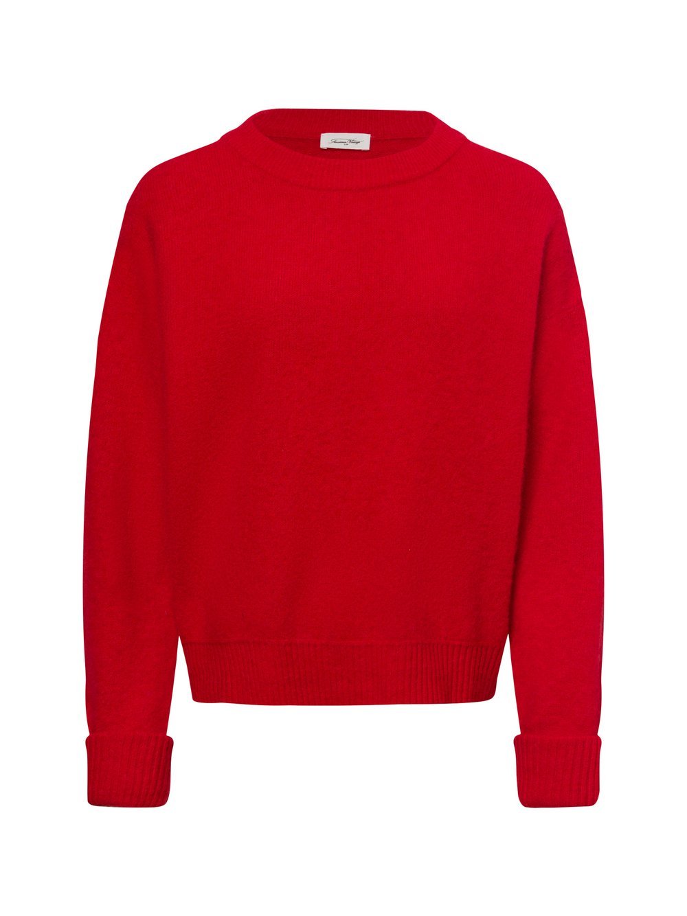 american vintage Strickpullover mit Alpakaanteil Damen Wolle meliert