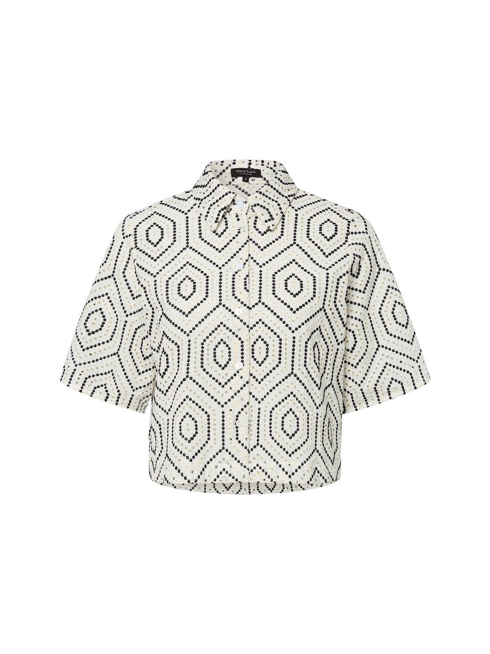 Marie Lund Bluse Damen Baumwolle gemustert