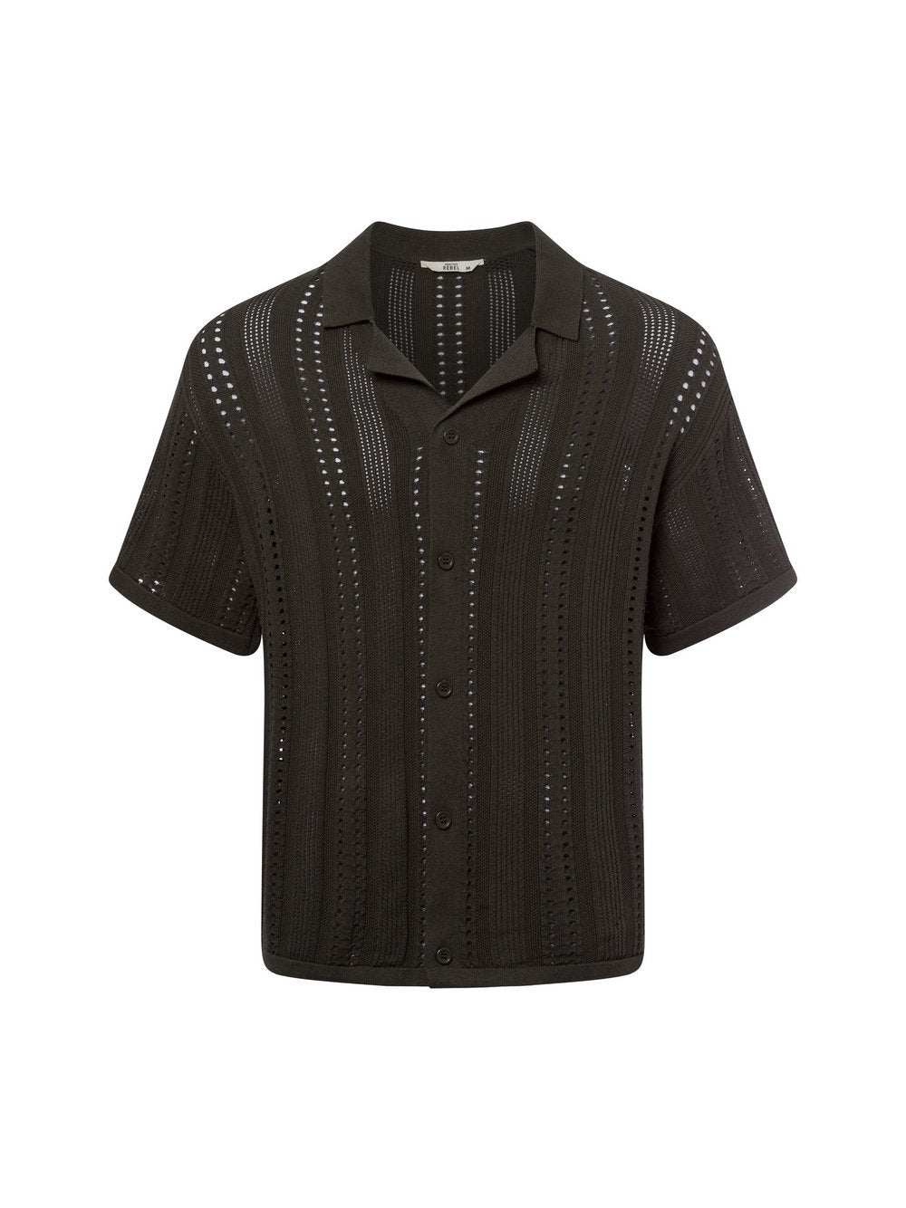 Redefined Rebel Strickshirt Herren Baumwolle strukturiert