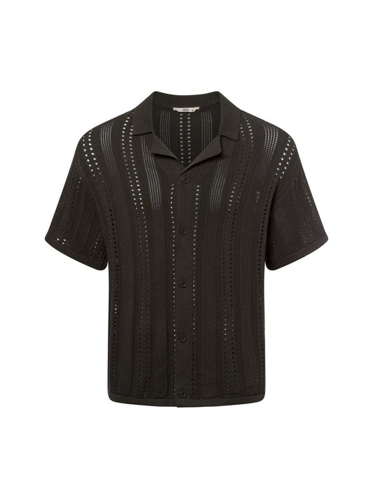 Redefined Rebel Strickshirt Herren Baumwolle strukturiert