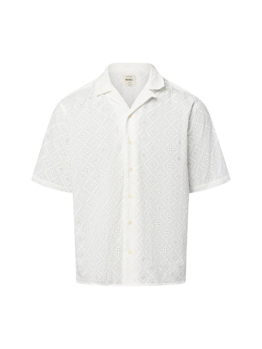 Redefined Rebel Freizeithemd Herren Modern Fit Baumwolle strukturiert