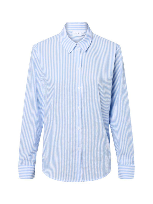 Vila Hemdbluse Damen gestreift