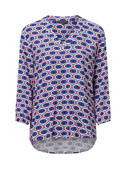 Franco Callegari Tunikabluse Damen Viskose gemustert