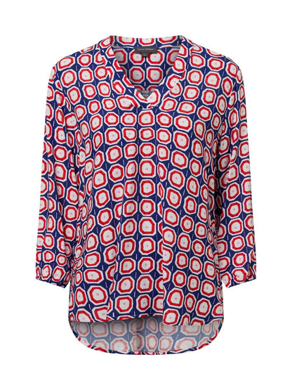 Franco Callegari Tunikabluse Damen Viskose gemustert