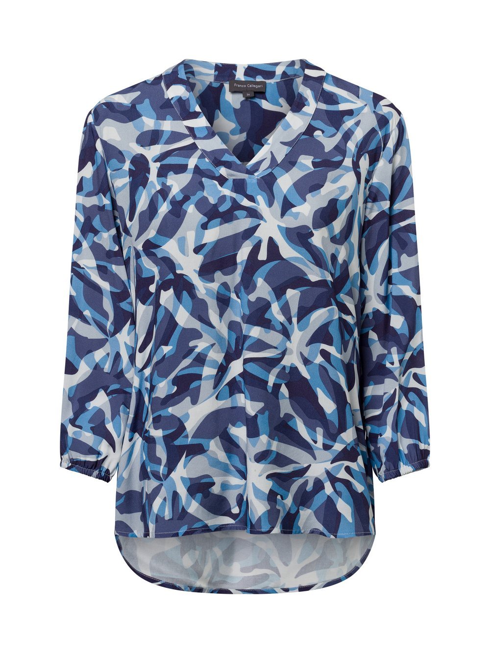 Franco Callegari Tunikabluse Damen Viskose gemustert
