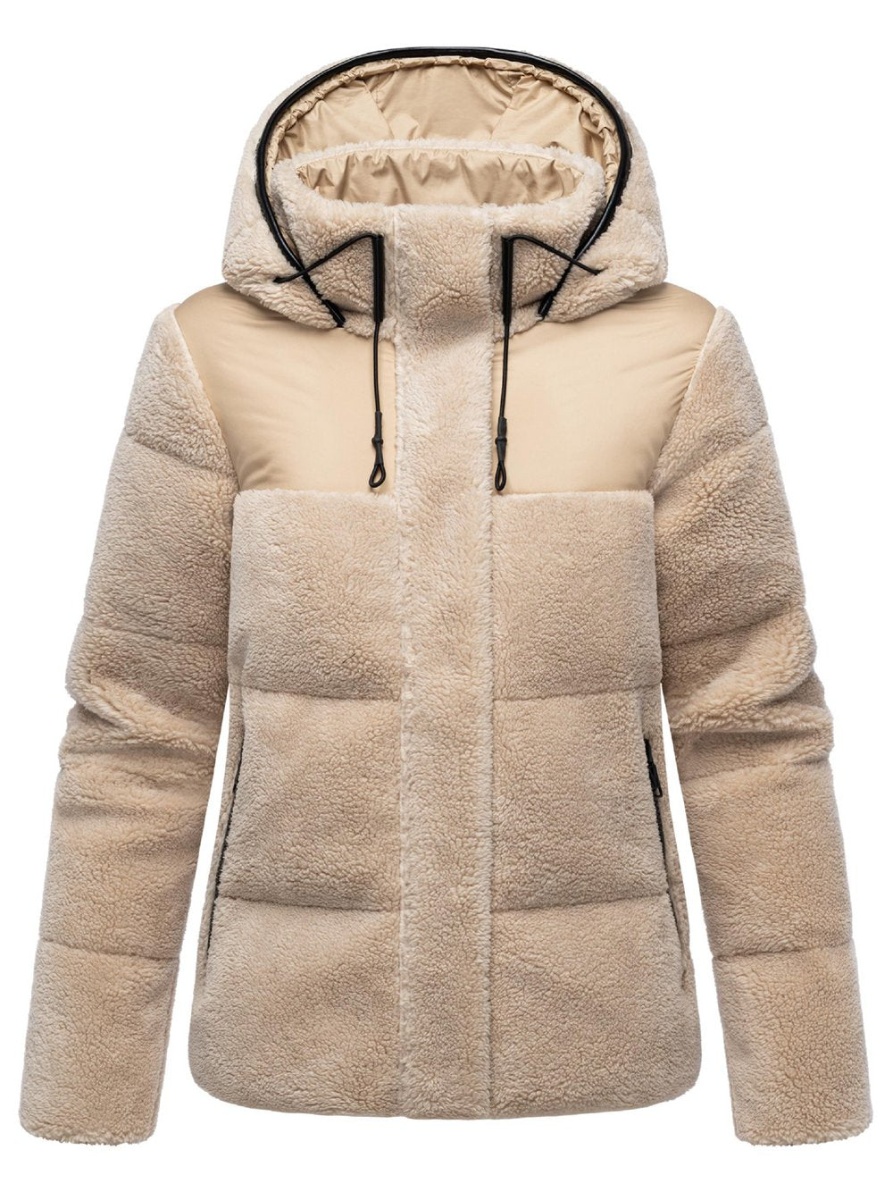 Marikoo Kapuzenplüschjacke Damen