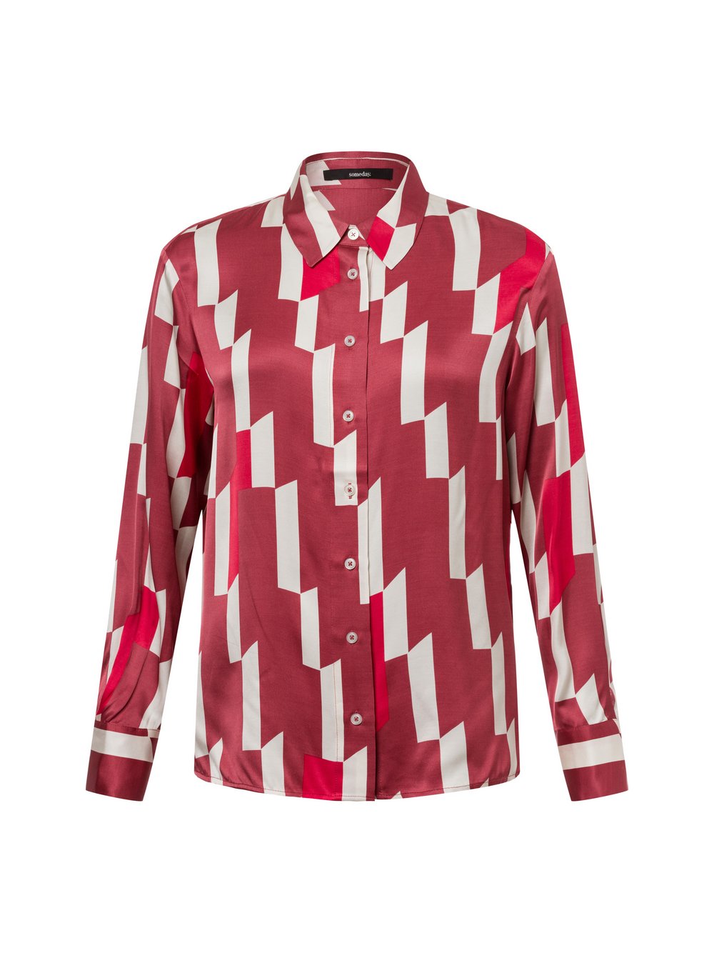 Someday Bluse Damen Viskose gemustert