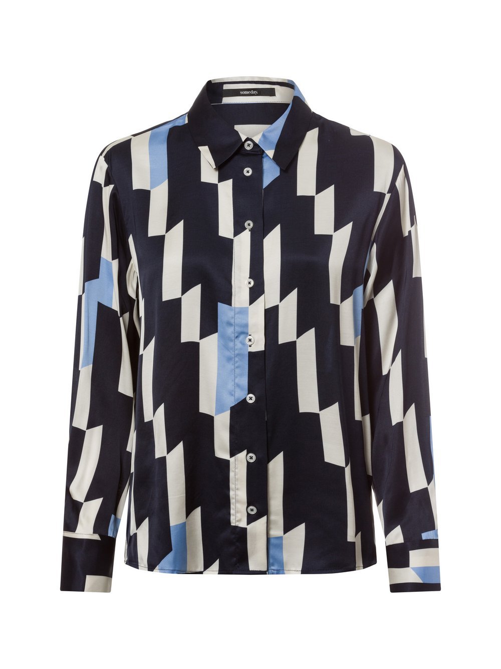 Someday Bluse Damen Viskose gemustert