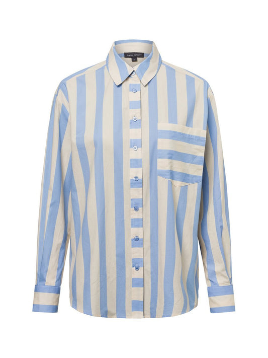 Franco Callegari Hemdbluse Damen Baumwolle gestreift