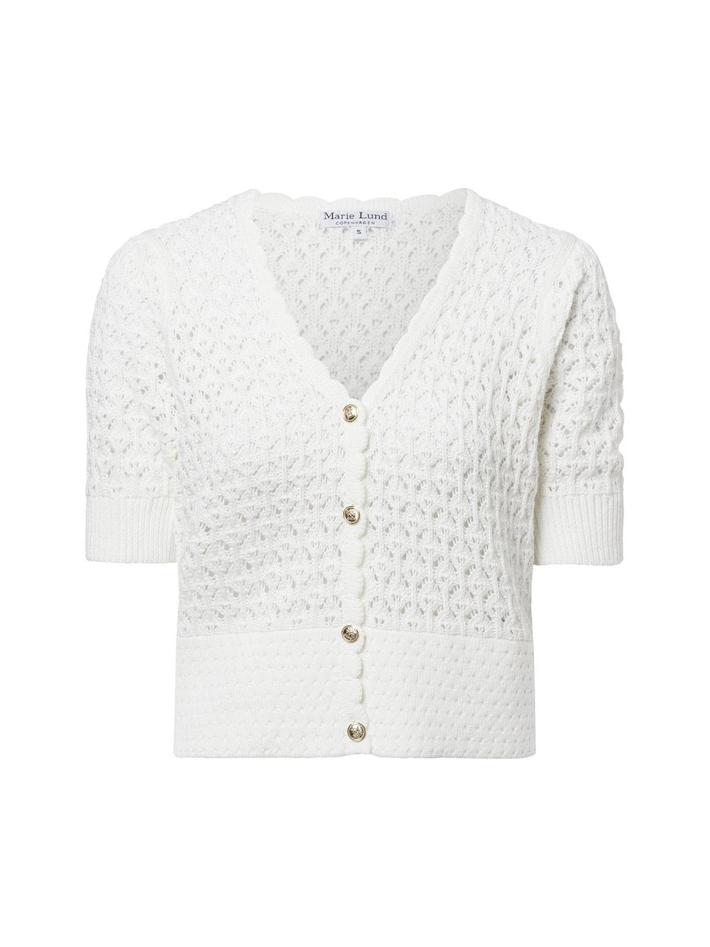 Marie Lund Strickjacke Damen Baumwolle strukturiert
