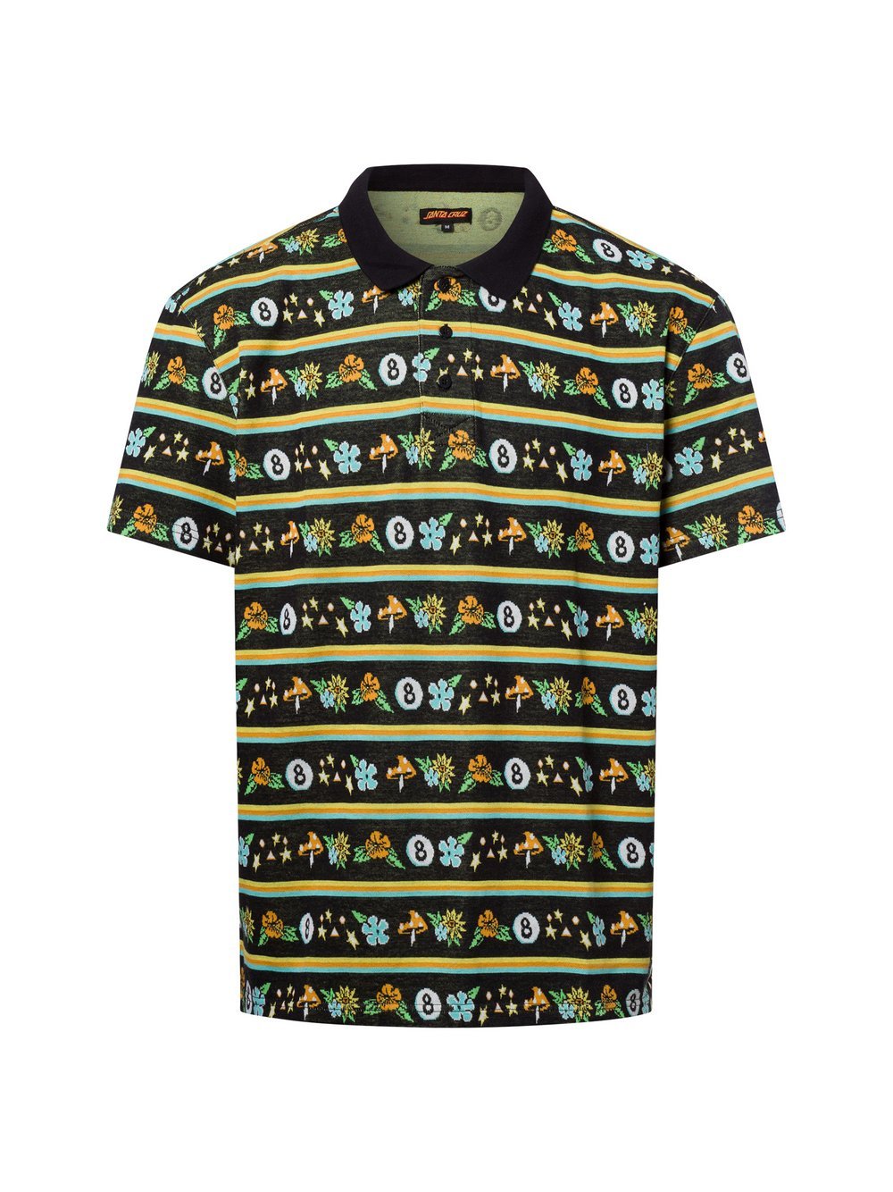 Santa Cruz Poloshirt Herren Baumwolle gemustert