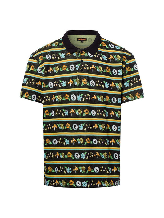 Santa Cruz Poloshirt Herren Baumwolle gemustert