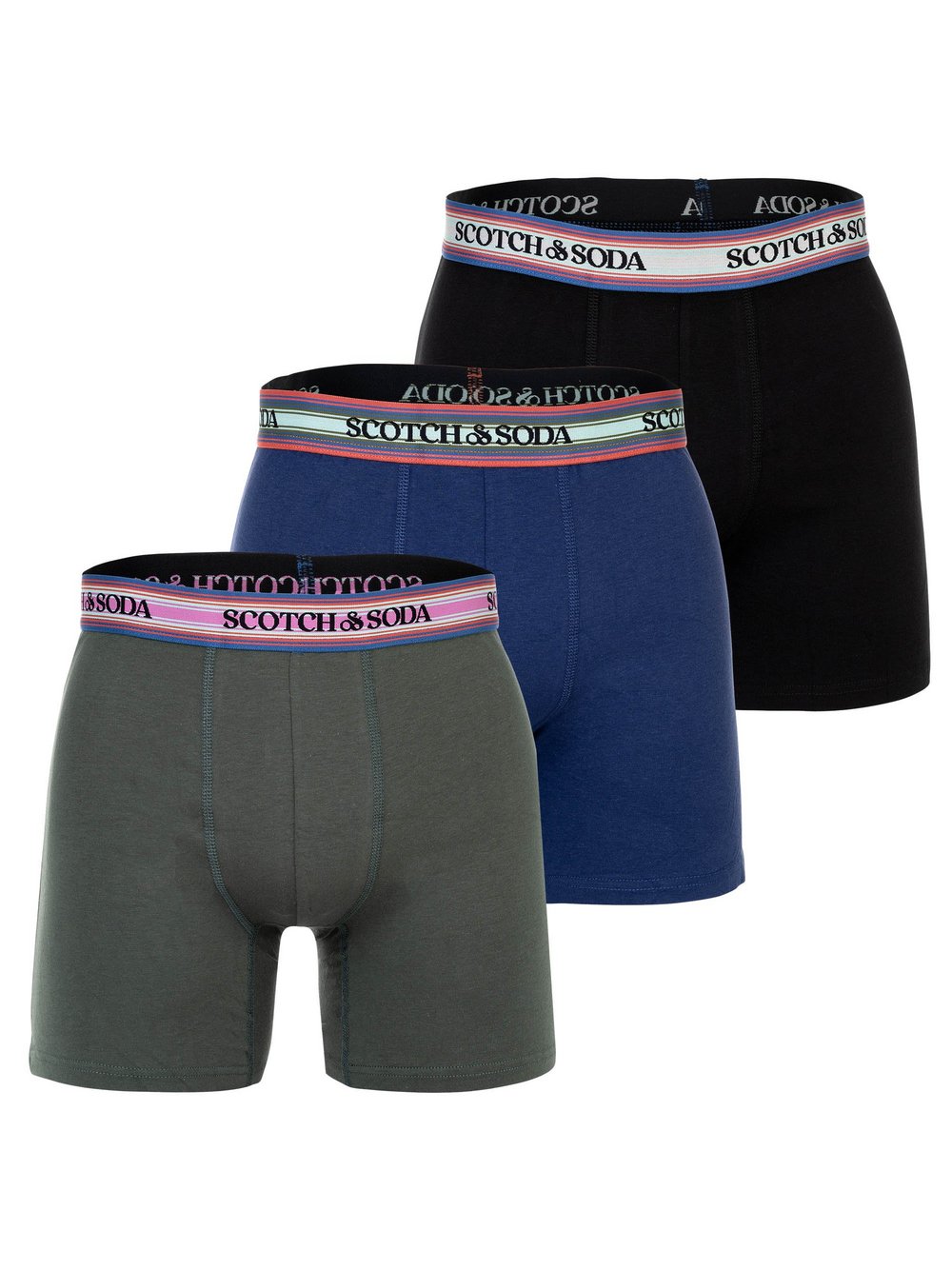 Scotch & Soda Boxershort 3er Pack Herren Baumwolle