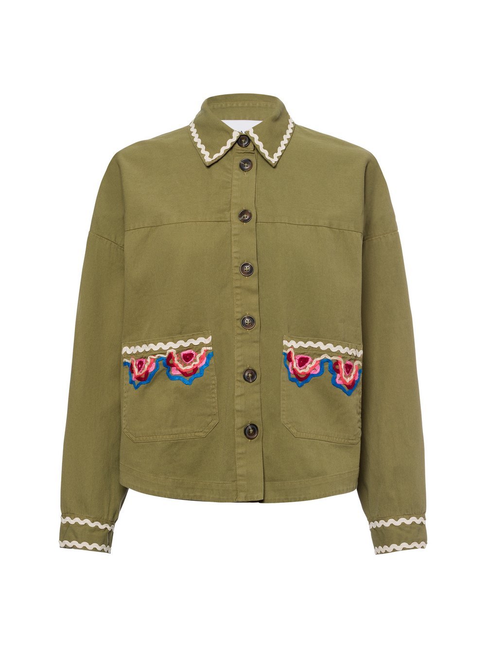 Y.A.S Übergangsjacke Damen Baumwolle gemustert