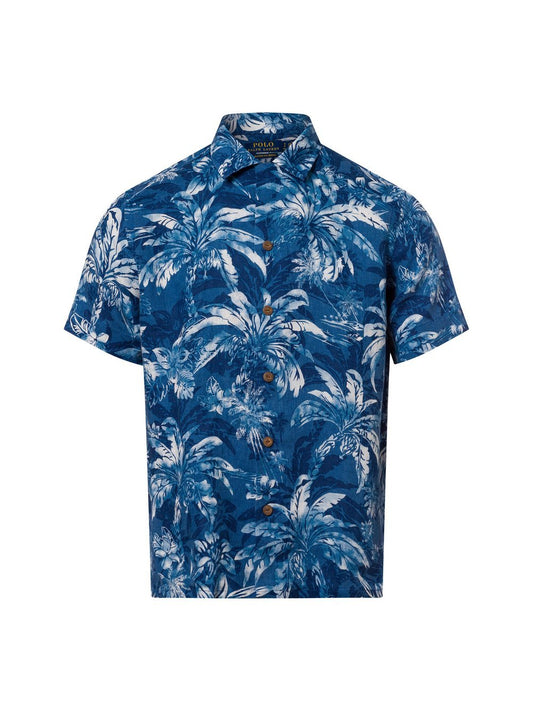 Polo Ralph Lauren Freizeithemd Herren Comfort Fit Leinen gemustert