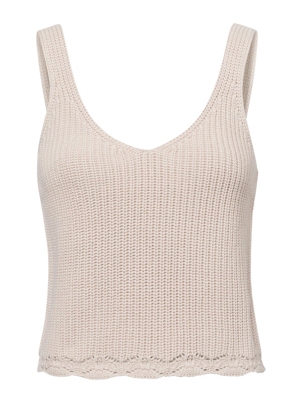 Marie Lund Häkeltop Damen Baumwolle strukturiert