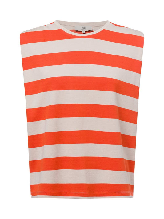 IPURI Top Damen Viskose gestreift