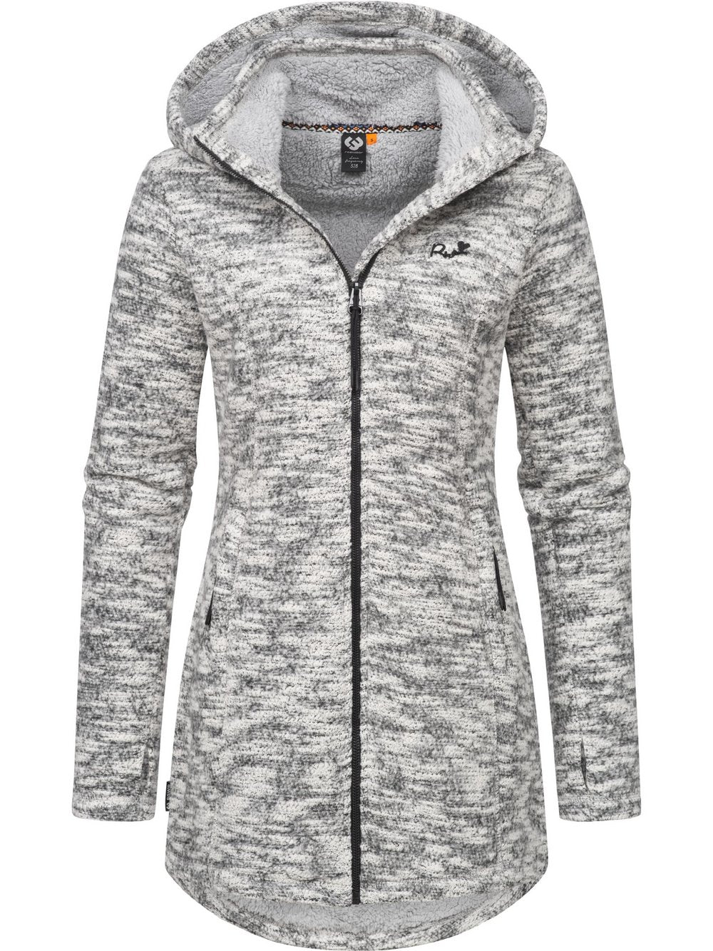 Ragwear Longstrickjacke Damen Baumwolle meliert