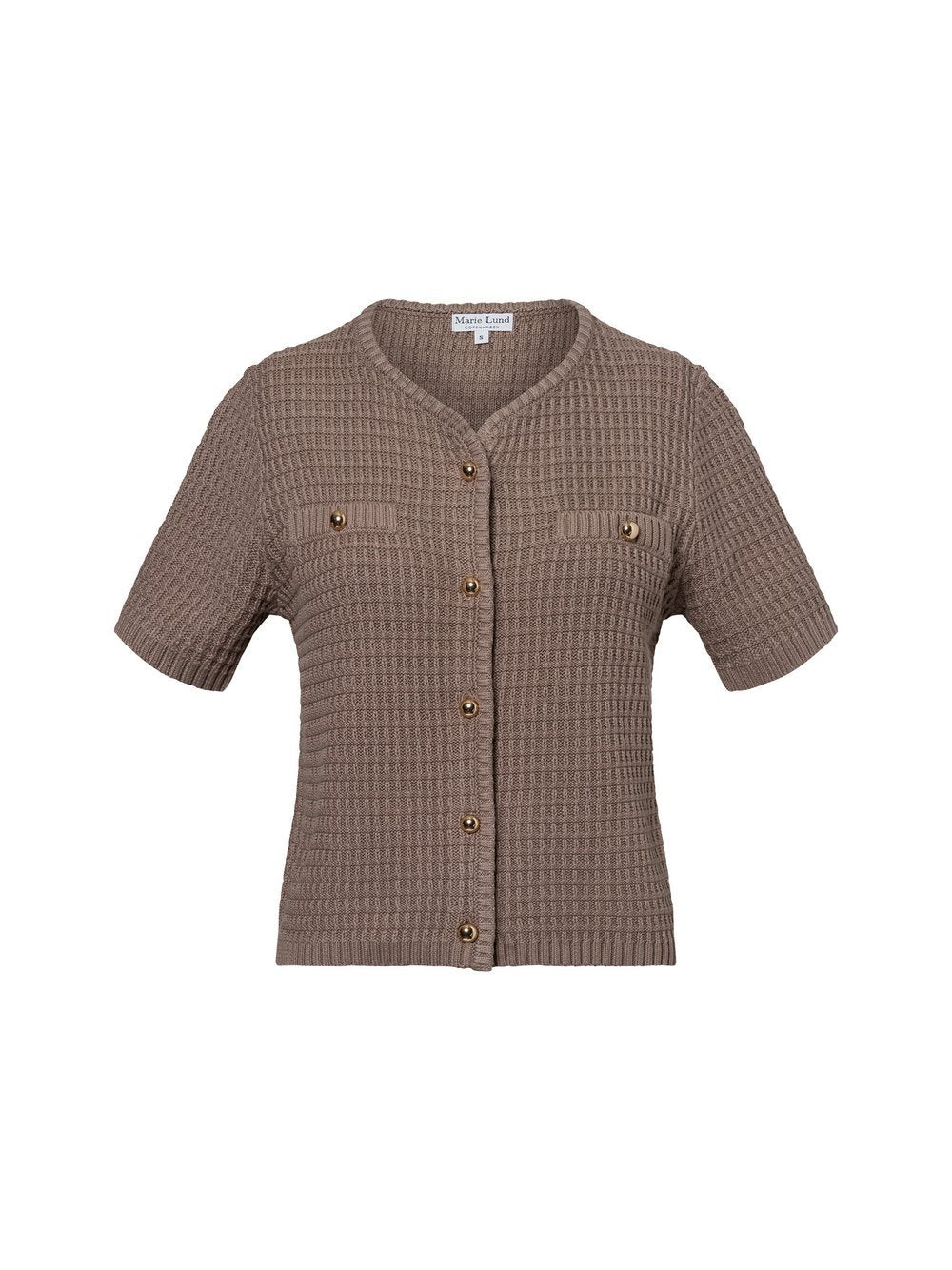 Marie Lund Kurzarm-Strickjacke Damen Baumwolle