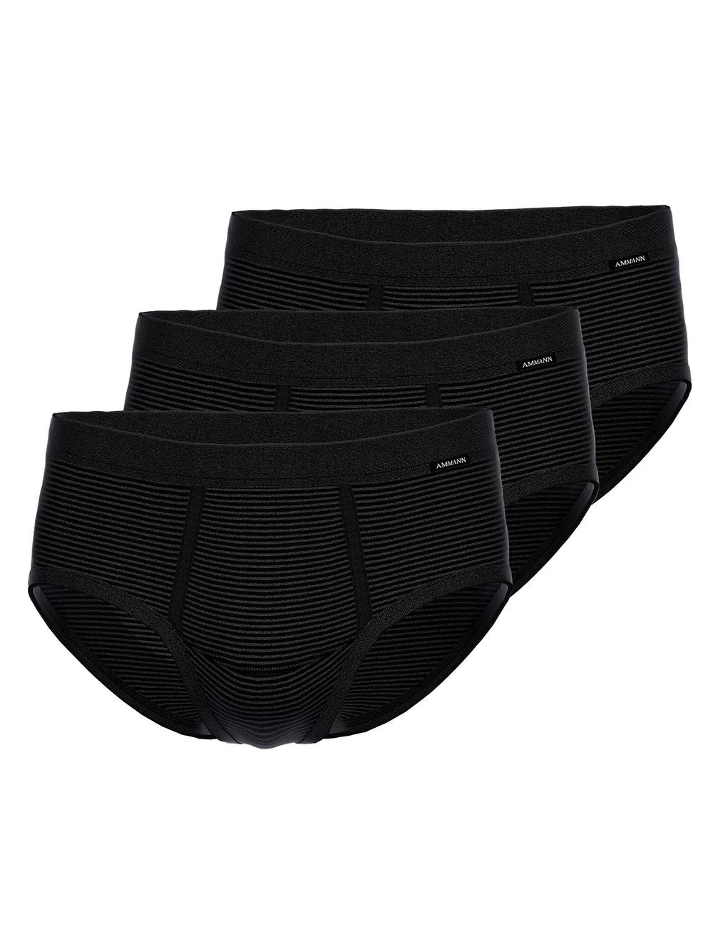 Ammann Slip 3er Pack Herren Baumwolle gestreift