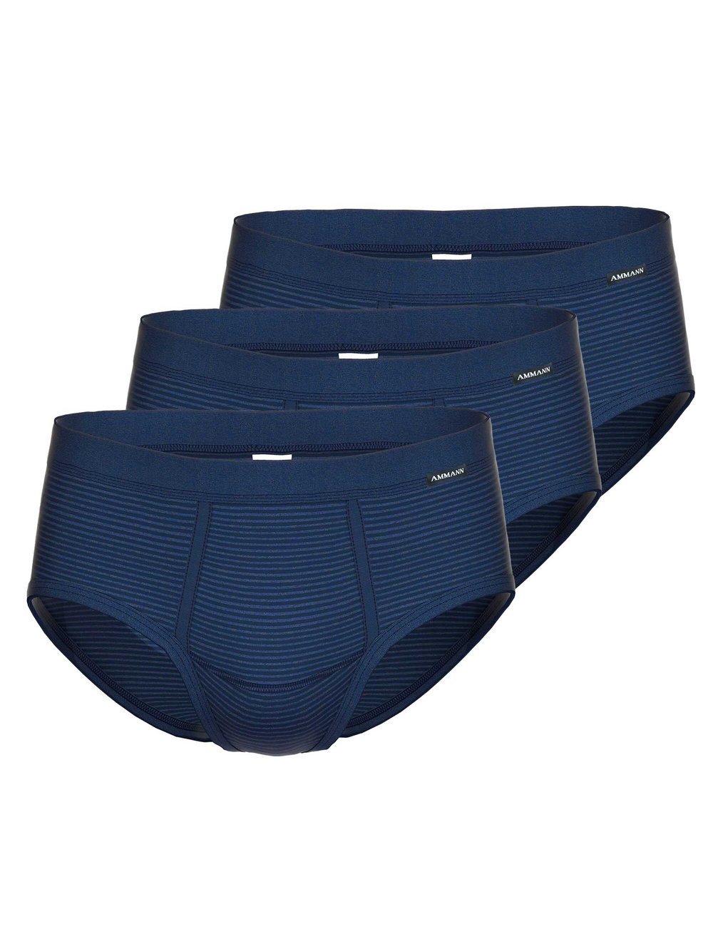 Ammann Slip 3er Pack Herren Baumwolle gestreift