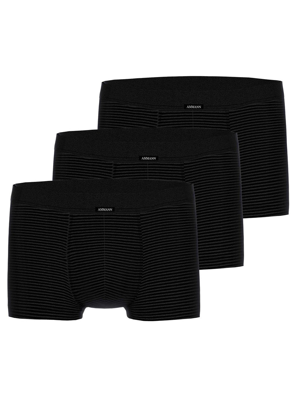 Ammann Boxershort 3er Pack Herren Baumwolle gestreift