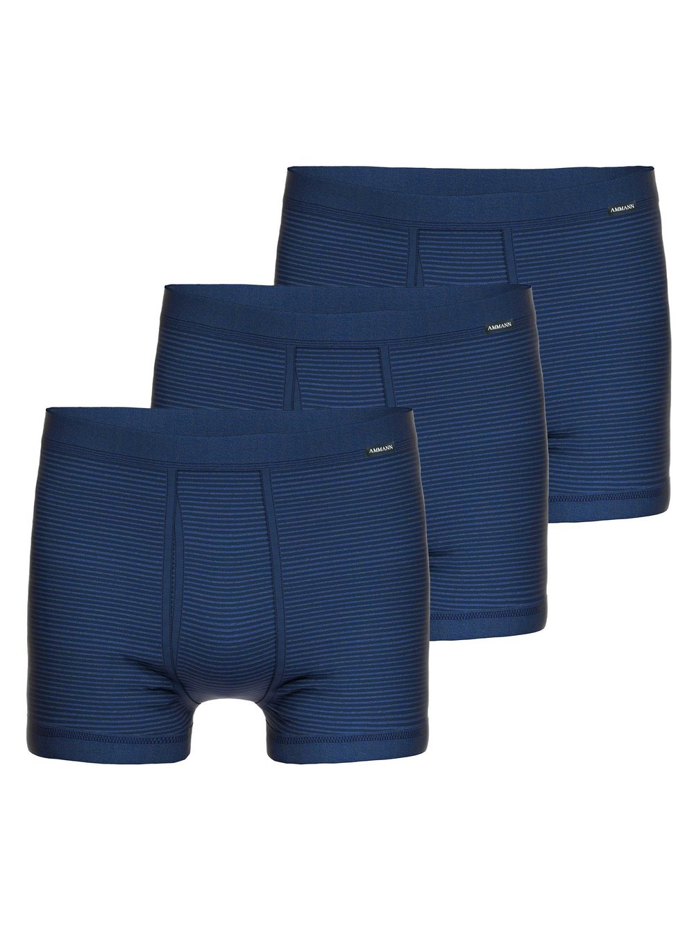 Ammann Boxershort 3er Pack Herren Baumwolle gestreift