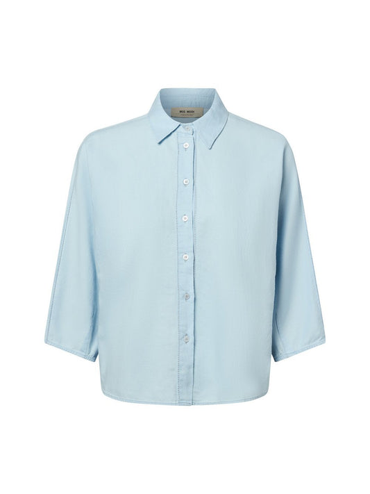 MOS MOSH Bluse mit Leinen-Anteil Damen Baumwolle