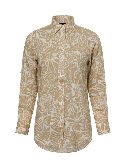 Lauren Ralph Lauren Leinenbluse Damen gemustert