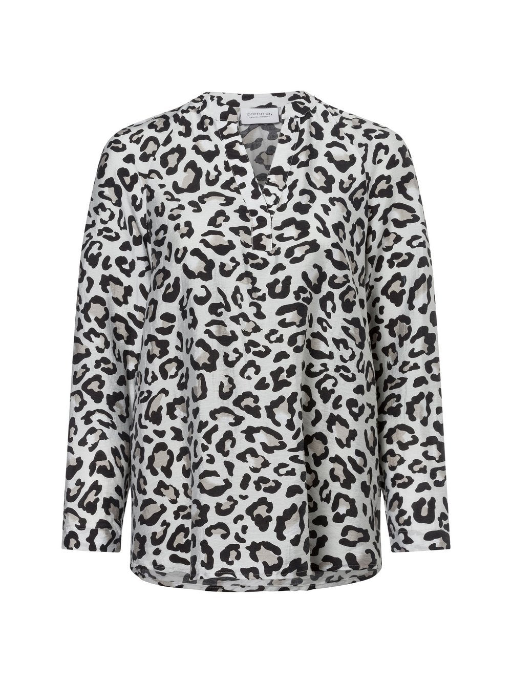 comma casual identity Tunikabluse Damen Lyocell gemustert