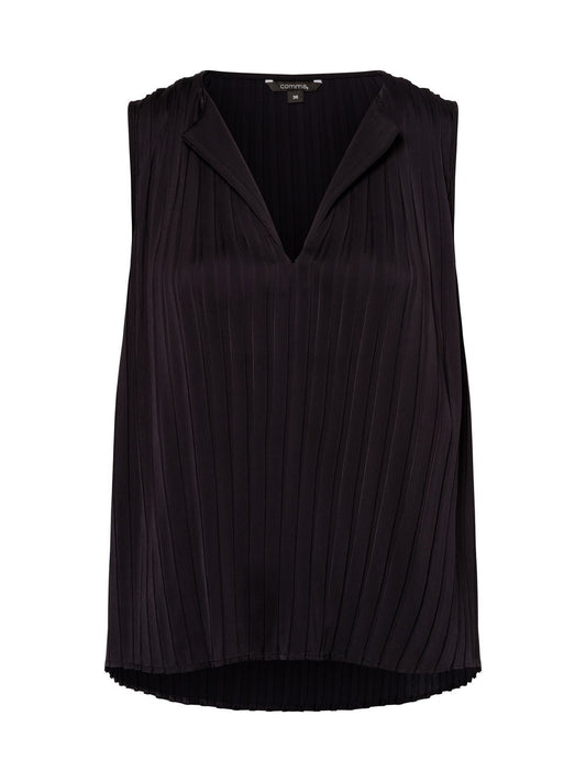 comma Blusentop Damen strukturiert