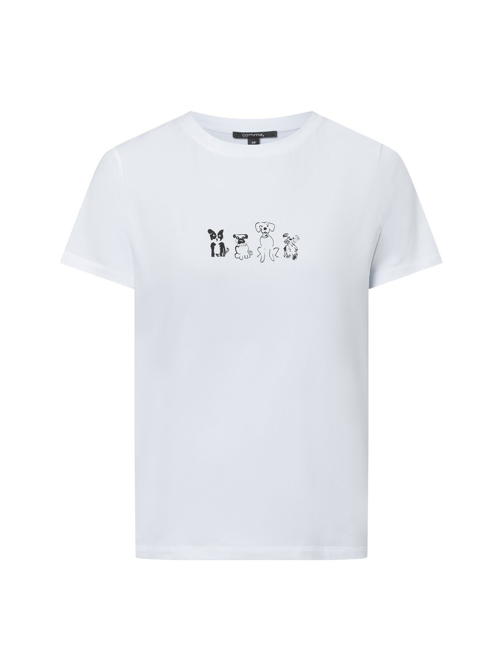 comma T-Shirt Damen Baumwolle bedruckt